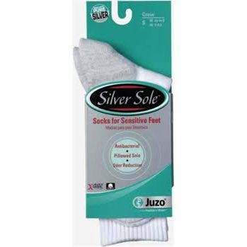 Juzo Soft 2001 knee-high compression stockings in medium size, soft knit fabric, designed for leg support and compression therapy.