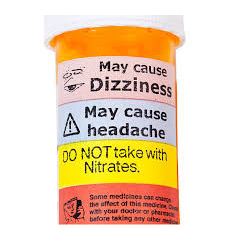 Medical warning labels from Pasteur Pharmacy, "DO NOT TAKE ASPIRIN" for medical safety, in a pack of 183 labels.