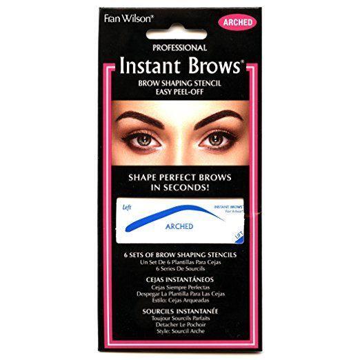 Fran Wilson Instant Brows arch-shaped brow shaping stencil for precise, natural-looking eyebrow grooming and shaping.