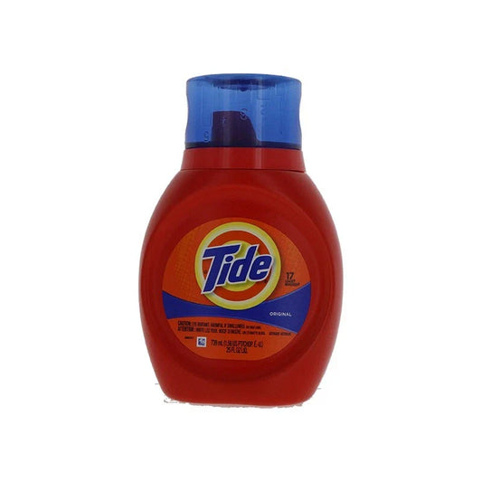 Tide 2x Laundry Detergent in 6 bottles of 25oz each, original scent, eco-friendly formula, brand Pasteur Pharmacy