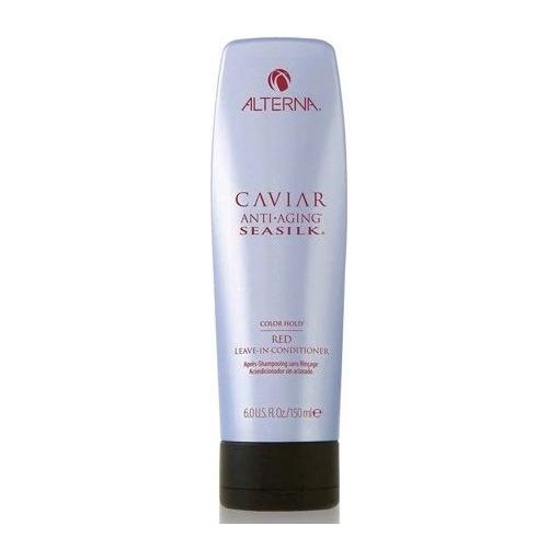 Alterna Caviar Anti-aging Seasilk Brunette Leave-in Conditioner in 6 oz bottle, nourishing hair for added shine and softness