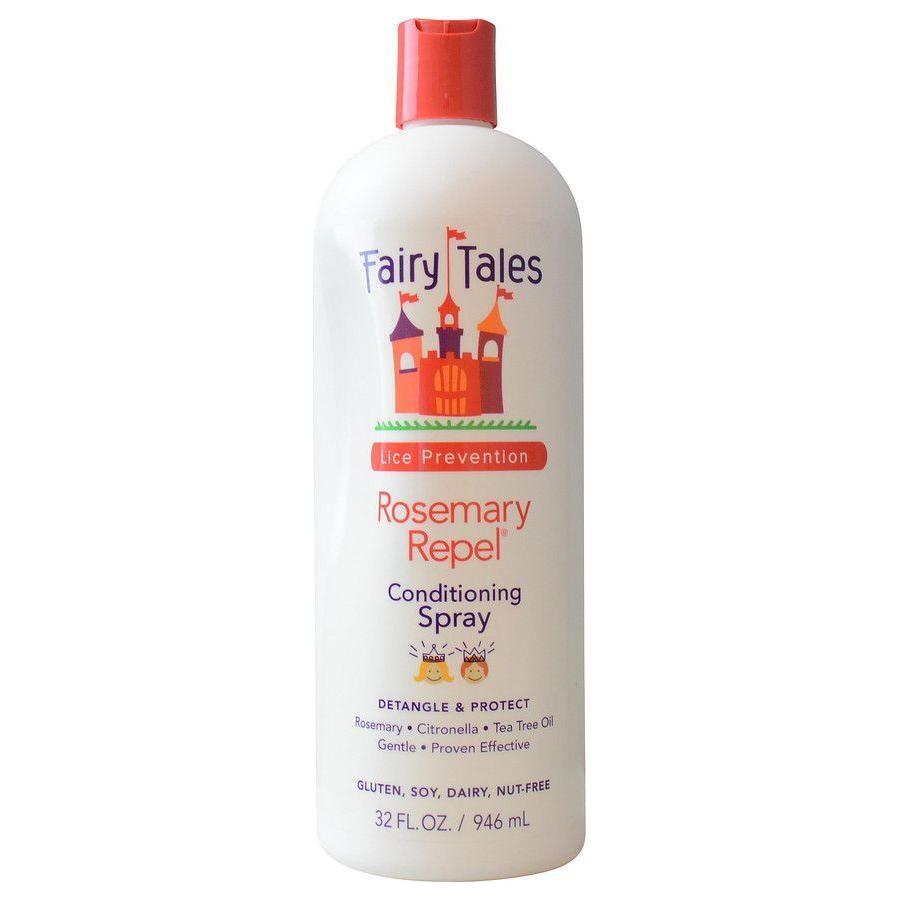 Fairy Tales Rosemary Repel Leave-In Conditioning Spray by Pasteur Pharmacy in a 32 fl oz bottle, designed to condition and repel pests.