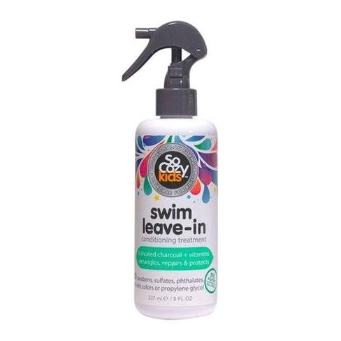 Pasteur Pharmacy So Cozy Swim Leave-In Treatment and Detangler in 8 oz bottle, designed to nourish and detangle hair.