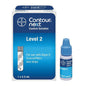 Box of Contour Next Control Solution Blood Glucose Level 2 from Pasteur Pharmacy, 2.5 mL bottle for diabetes testing.