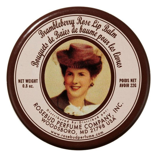 Smith's Brambleberry Rose lip balm by Pasteur Pharmacy in 0.8 oz tube, with a floral and berry scent, smooth and moisturizing.