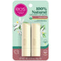 Eos 100% Natural Organic Lip Balm Vanilla Bean sticks in a 2-pack, soothing lip treatment by Pasteur Pharmacy.