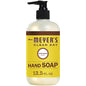 Mrs. Meyer's Clean Day Sunflower Scent All Purpose Cleaner 32 Oz liquid hand soap in a clear bottle with a pump dispenser.