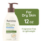 Aveeno Daily Moisturizing Body Lotion Sheer Hydration in a 12 oz bottle, featuring smooth, hydrating lotion for soft skin
