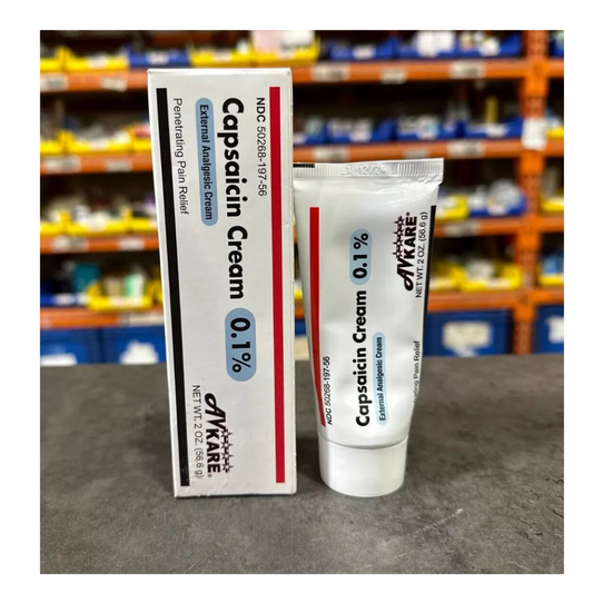 Avkare Capsaicin Cream 0.1 lotion by Pasteur Pharmacy, moisturizing cream for pain relief and skin comfort.