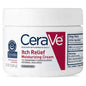 CeraVe Itch Relief Moisturizing Cream in 12 oz jar, soothing lotion with gentle formula for itchy skin relief, displayed on a white background.