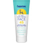 Coppertone InProgress Sunscreen Lotion for face, oil-free with shine control, SPF 45, 2.5 fl oz bottle, moisturizing skincare.