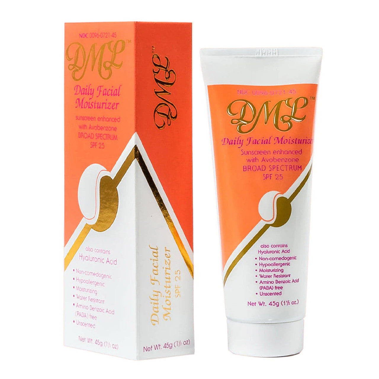 Pasteur Pharmacy DML Daily Facial SPF 25 Moisturizer in 1.5 oz bottle, lightweight lotion with sun protection.