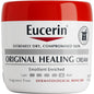 Eucerin Original Healing Cream fragrance-free lotion and moisturizer, creamy texture, suitable for dry skin.