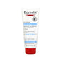 Eucerin Skin Calming Daily Body Cream unscented lotion and moisturizer for sensitive skin, shown in a tube with white packaging.