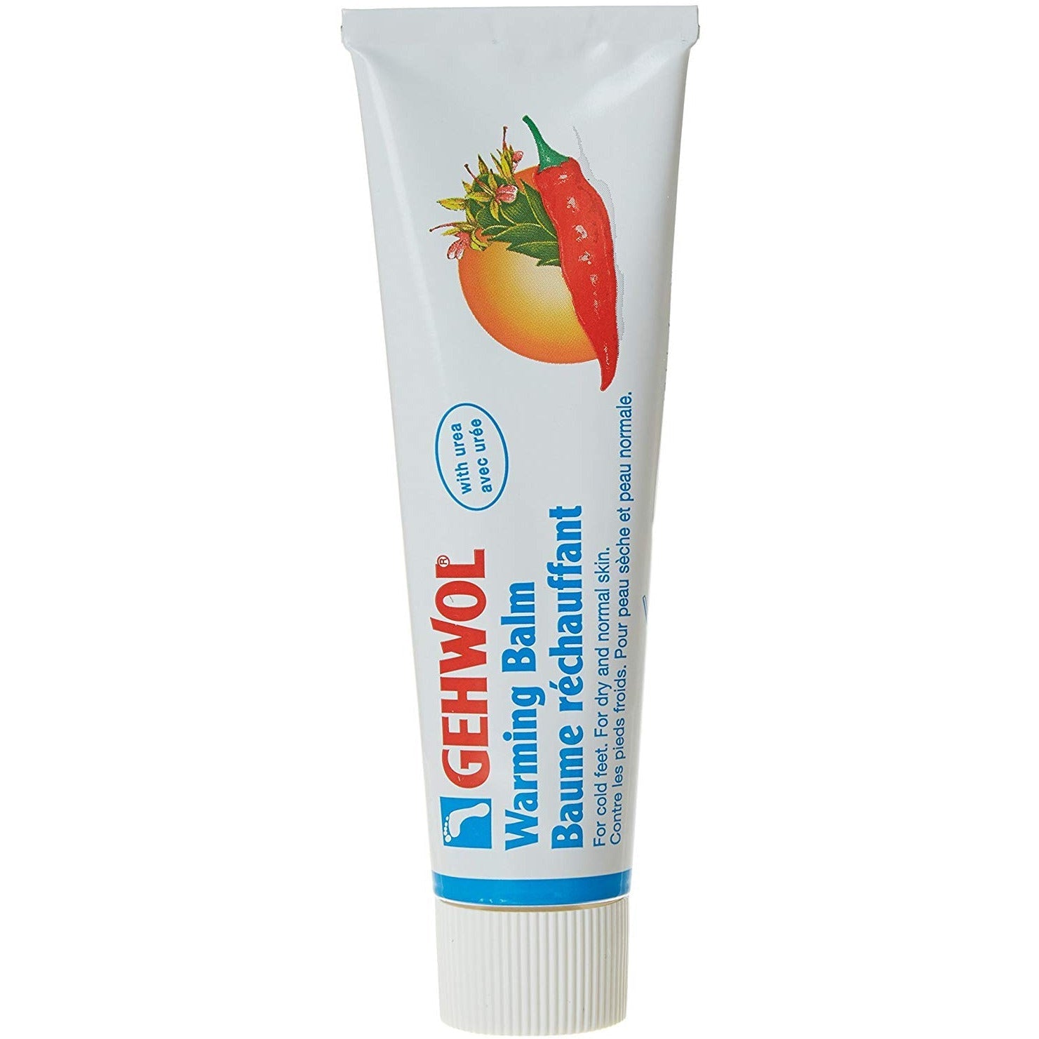 Gehwol Warming Balm 75ml lotion and moisturizer tube, designed for soothing and warming skin care by Pasteur Pharmacy