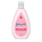 Johnson's Baby Moisturizing Pink Lotion with Coconut Oil, 1.7 oz, in a soft pink bottle featuring a gentle, soothing formula.