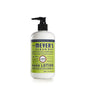 Mrs. Meyer’s Clean Day Lemon Verbena hand lotion in a 12-ounce bottle, featuring a bright, citrus-scented moisturizer with natural ingredients.