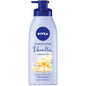 Nivea Oil Infused Body Lotion Vanilla & Almond in a 16.9 fl oz bottle, moisturizing and nourishing skin with soothing scents.
