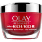 Olay Regenerist Ultra Rich Face Moisturizer in 1.7oz jar, creamy lotion for deep hydration and anti-aging skincare.