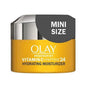 Olay Regenerist Vitamin C + Peptide 24 face moisturizer trial size 0.5oz, hydrating lotion and skincare product.