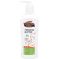 Palmer's Cocoa Butter Formula Lotion pump bottle showing creamy moisturizer for skin firming, 10.6 oz, with cocoa butter ingredients.