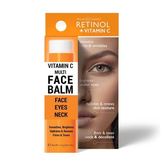 Pasteur Pharmacy Retinol + Vitamin C Multi Balm lotion and moisturizer in 11.5g tube with a smooth, creamy texture.