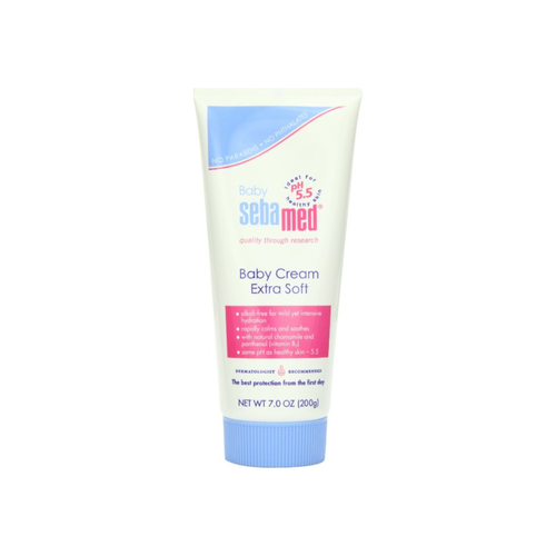 Sebamed Baby Cream, extra soft lotion and moisturizer in a 7 oz tube, gentle for baby's delicate skin