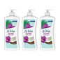 St. Ives Coconut & Orchid Hand & Body Lotion, 21 oz, moisturizing lotion with softening formula and tropical scent.