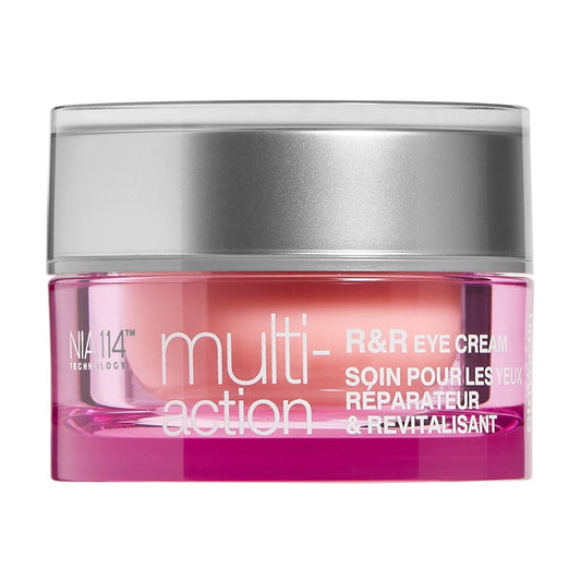 StriVectin Multi-Action R & R Eye Cream 15 mL in a sleek tube, designed for moisturizing and reducing puffiness around the eyes.