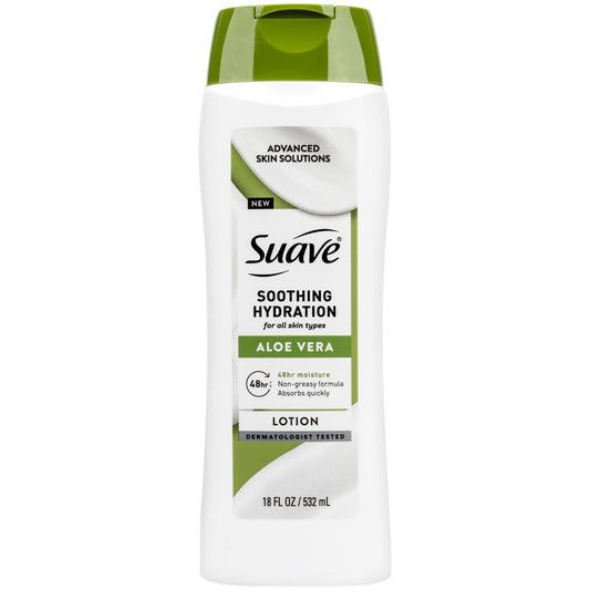 Pasteur Pharmacy Suave Soothing Hydration Hand and Body Lotion with Aloe Vera, moisturizing for all skin types