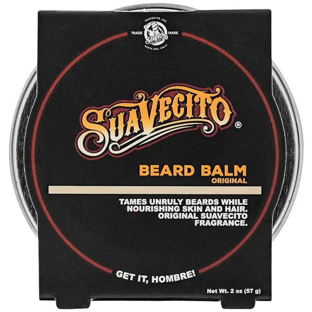 Suavecito Original Beard Balm 1.5oz in a jar, beard grooming lotion and moisturizer with natural ingredients and a smooth finish