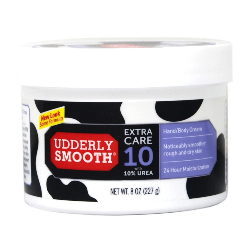 Pasteur Pharmacy Udderly Smooth Extra Care Hand and Body Cream in 8oz jar, moisturizing lotion and moisturizer for soft skin