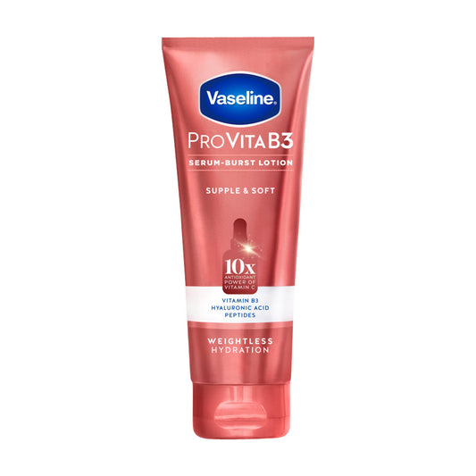 Vaseline ProVitaB3 Supple & Soft Serum-Burst Lotion by Pasteur Pharmacy, 7.5 oz moisturizing lotion with nourishing serum.