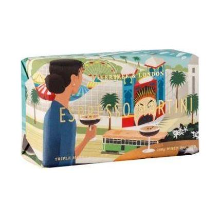 Wavertree & London Australian Natural Espresso Martini luxury soap bar, 7 oz, featuring a rich, natural soap with espresso scent.