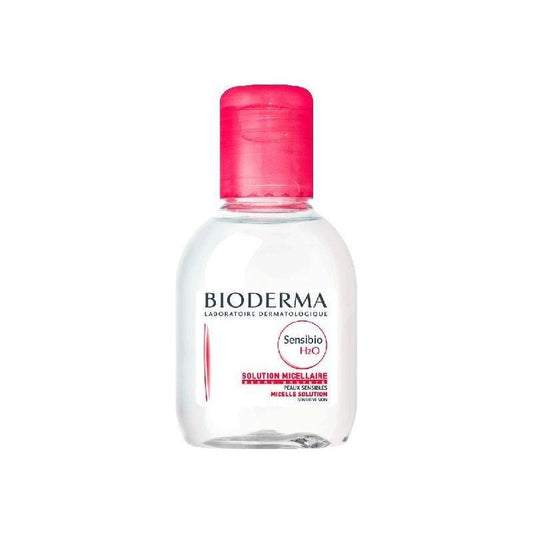 Bioderma Sensibio H2O Make-Up Remover in a 3.4 oz bottle, gentle skincare product for sensitive skin, with a clear label and cap