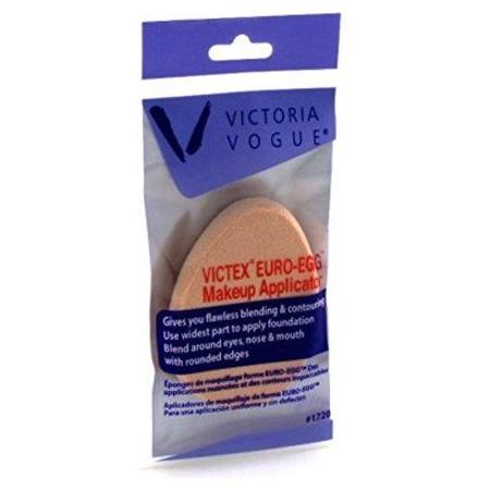Victoria Vogue oil resist egg-shaped makeup applicators by Pasteur Pharmacy, set of 1 for smooth, precise makeup application.