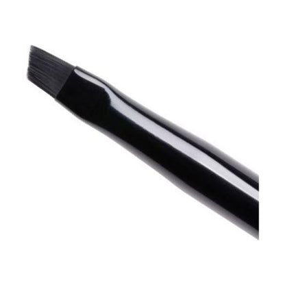 Tweezerman angled brown makeup brush with spoolie, ideal for brow grooming and precise application.