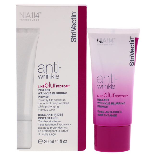 StriVectin Line Blurfector Instant Wrinkle Blurring Primer in 30ml tube, makeup product for smoothing and blurring fine lines