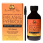 Sunny Isle Jamaican Black Castor Oil Eyelash and Eyebrow Serum in a small bottle, used as a natural makeup product for lash and brow enhancement.
