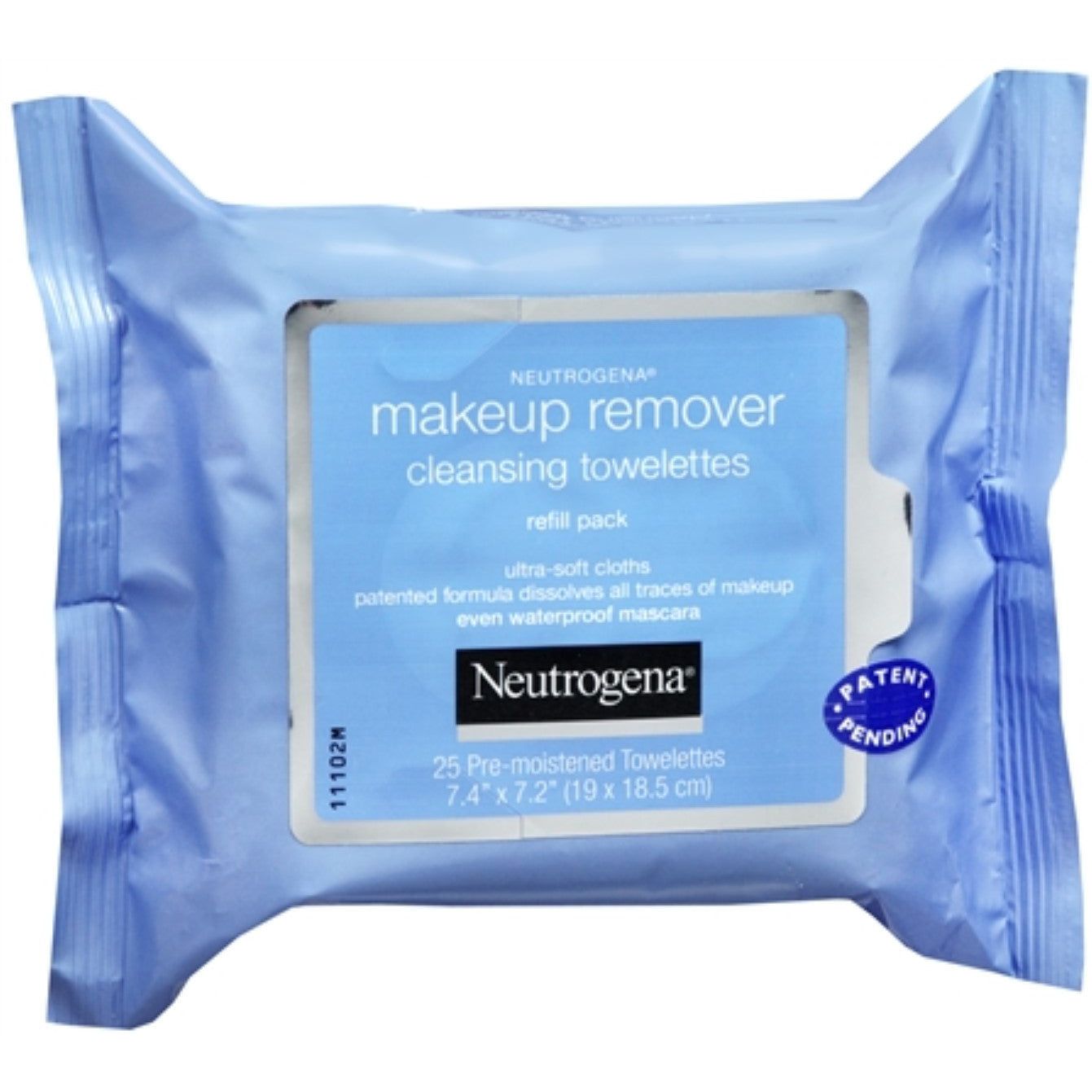 Neutrogena Makeup Remover Cleansing Towelettes and Face Wipes in a 25-count pack, gentle and effective for removing makeup.