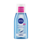 Nivea Gentle Eye Makeup Remover 125ml bottle, clear liquid formula, shown with remover cap and packaging label.