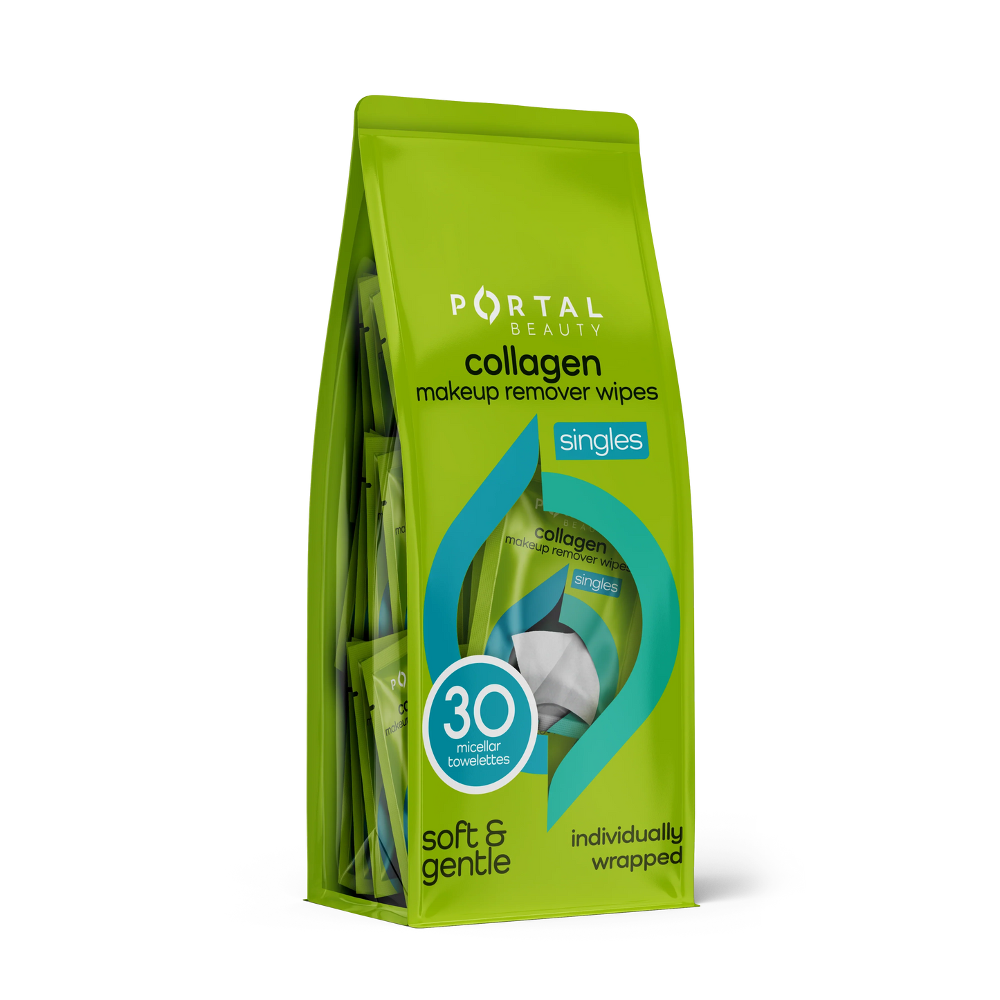 Pasteur Pharmacy Portal Beauty Vitamin C Makeup Remover Wipes, 30 micellar towelettes for gentle makeup removal.