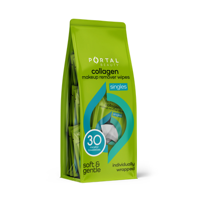 Pasteur Pharmacy Portal Beauty Vitamin C Makeup Remover Wipes, 30 micellar towelettes for gentle makeup removal.