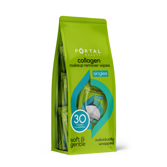 Pasteur Pharmacy Portal Beauty Vitamin C Makeup Remover Wipes, 30 micellar towelettes for gentle makeup removal.