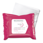 Bioderma Sensibio H2O makeup removing wipes by Pasteur Pharmacy, featuring micellar water for gentle facial cleansing.