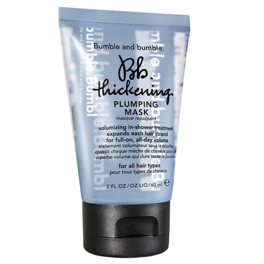 Bumble and Bumble thickening plumping mask in 59.1 ml jar, designed to add volume and fullness to hair.