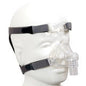 Large nasal CPAP mask with headgear by Compass Health Fabrication Enterprises, designed for comfortable sleep therapy.