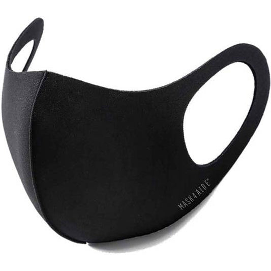 Unisex iMask Mask4Aide from Pasteur Pharmacy, black face mask with adjustable ear loops and breathable fabric.