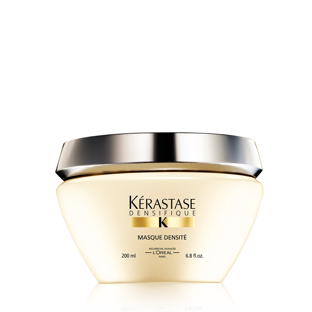 Kerastase Densifique Masque Densite hair mask in 200ml jar, nourishing treatment for thicker, fuller hair.