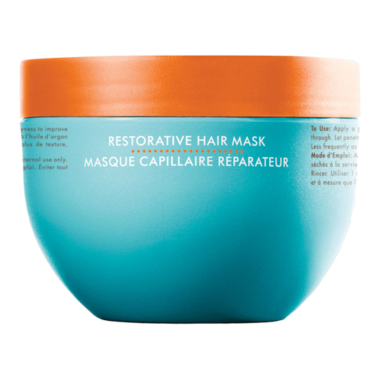 Moroccanoil Repair Restorative Hair Mask in 250ml container, nourishing treatment for damaged hair, from Pasteur Pharmacy.